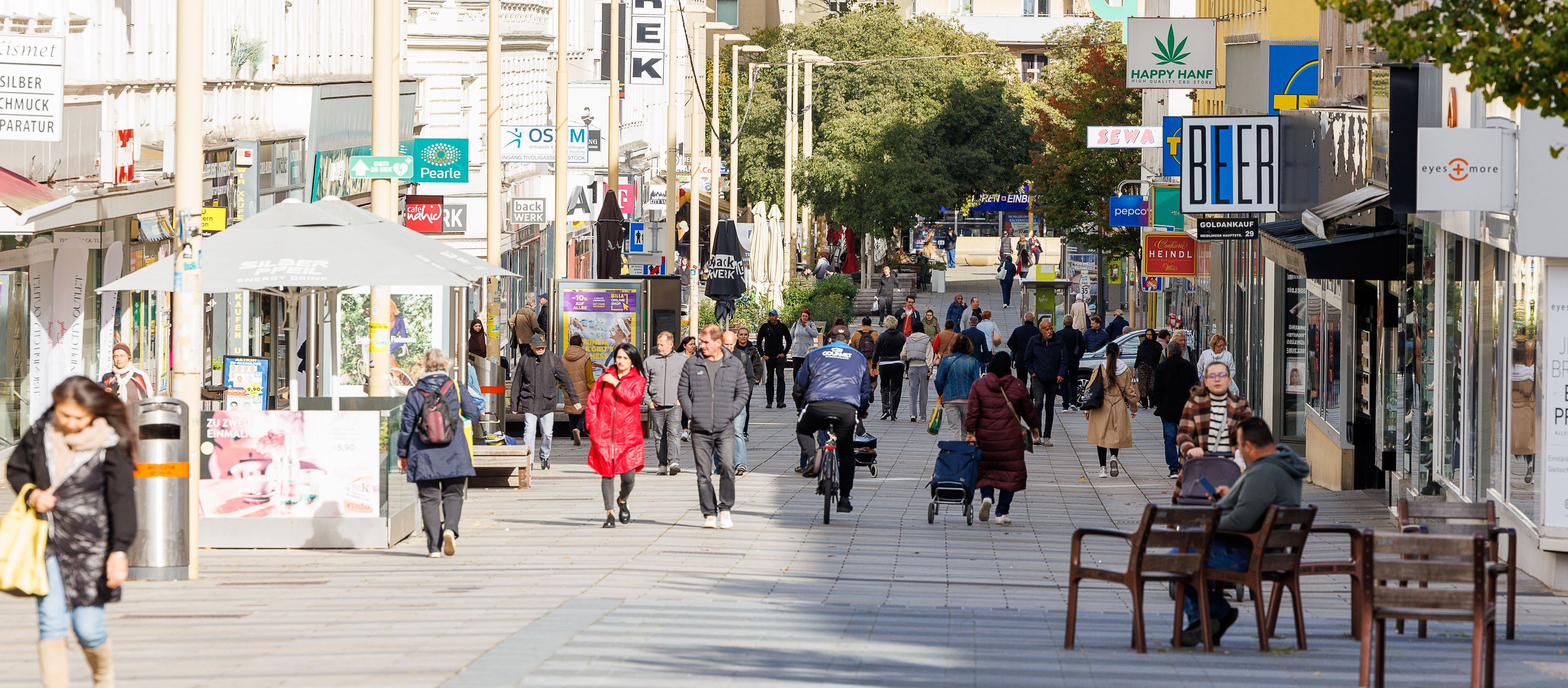 Foto: Meidlinger Hauptstraße im 12. Wiener Gemeindebezirk - Meidling