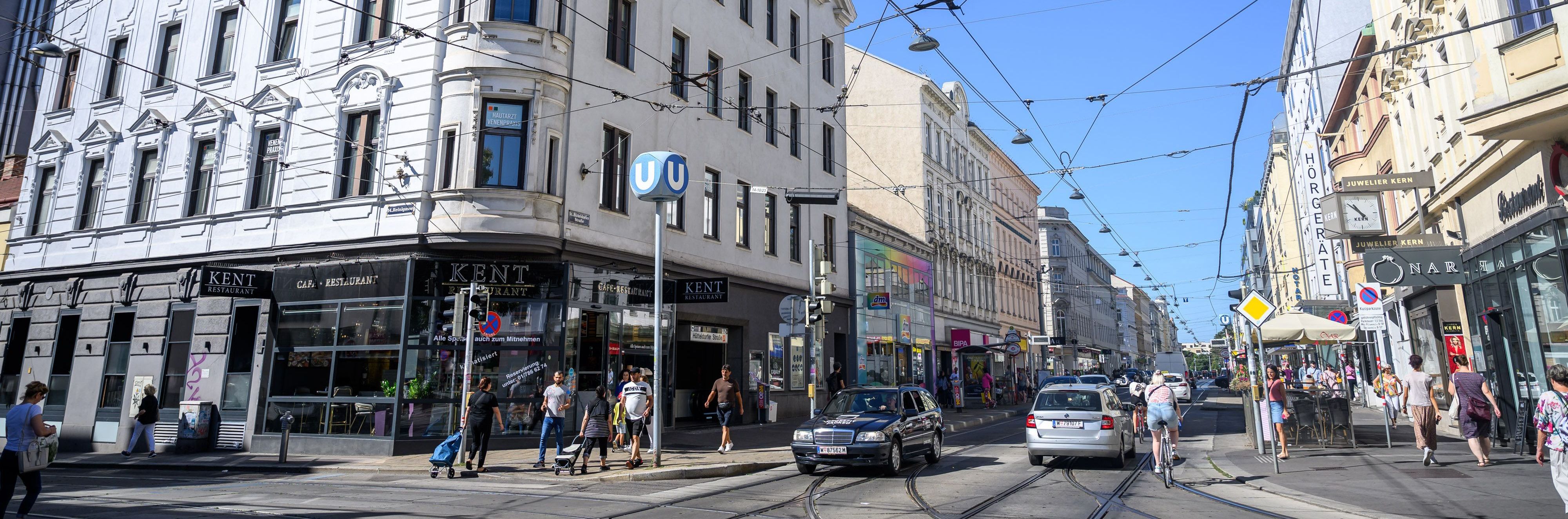 Foto: Hütteldorferstraße im 14. Wiener Gemeindebezirk - Penzing