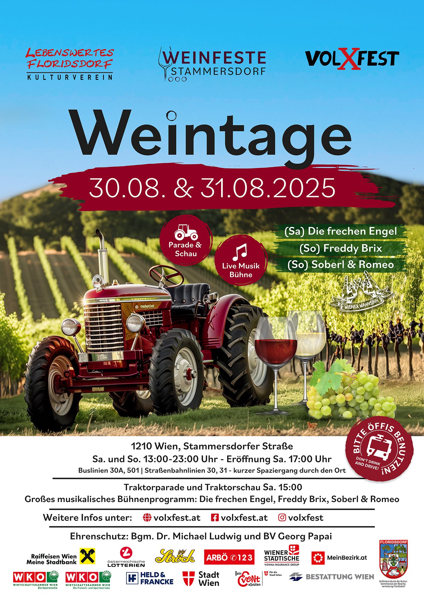 Foto: WEINTAGE und Traktorparade in Stammersdorf