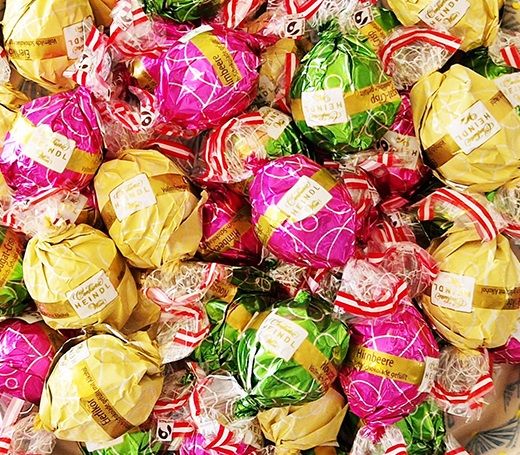 Schokokugeln des Liesinger Unternehmens Heindl