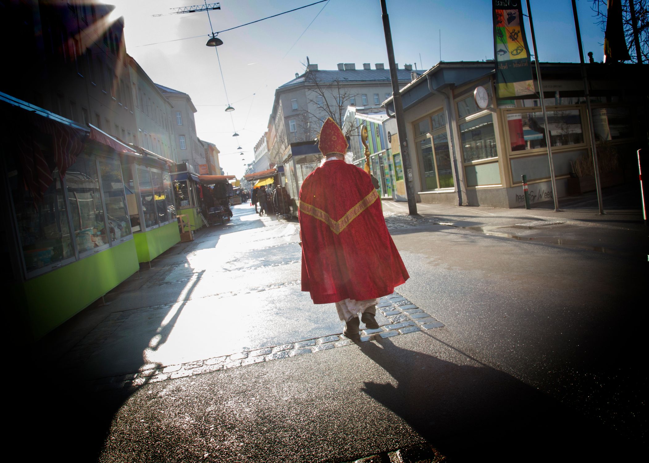 Foto: Triff den Nikolo am Brunnenmarkt 