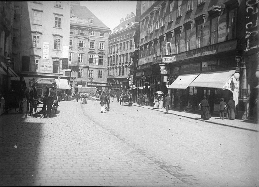 Foto: Foto der Rotenturmstraße aus dem Jahr 1898