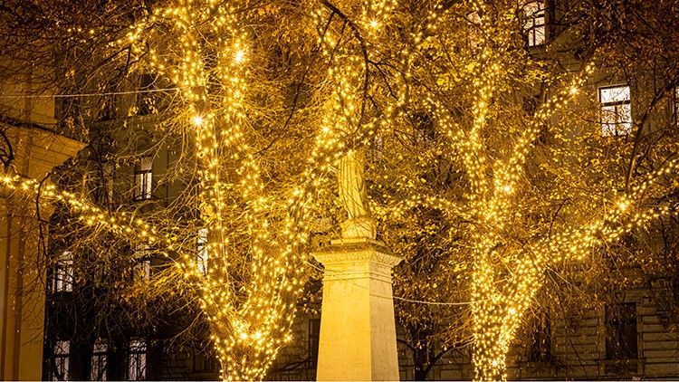 Foto: Weihnachtsbeleuchtung im Servitenviertel