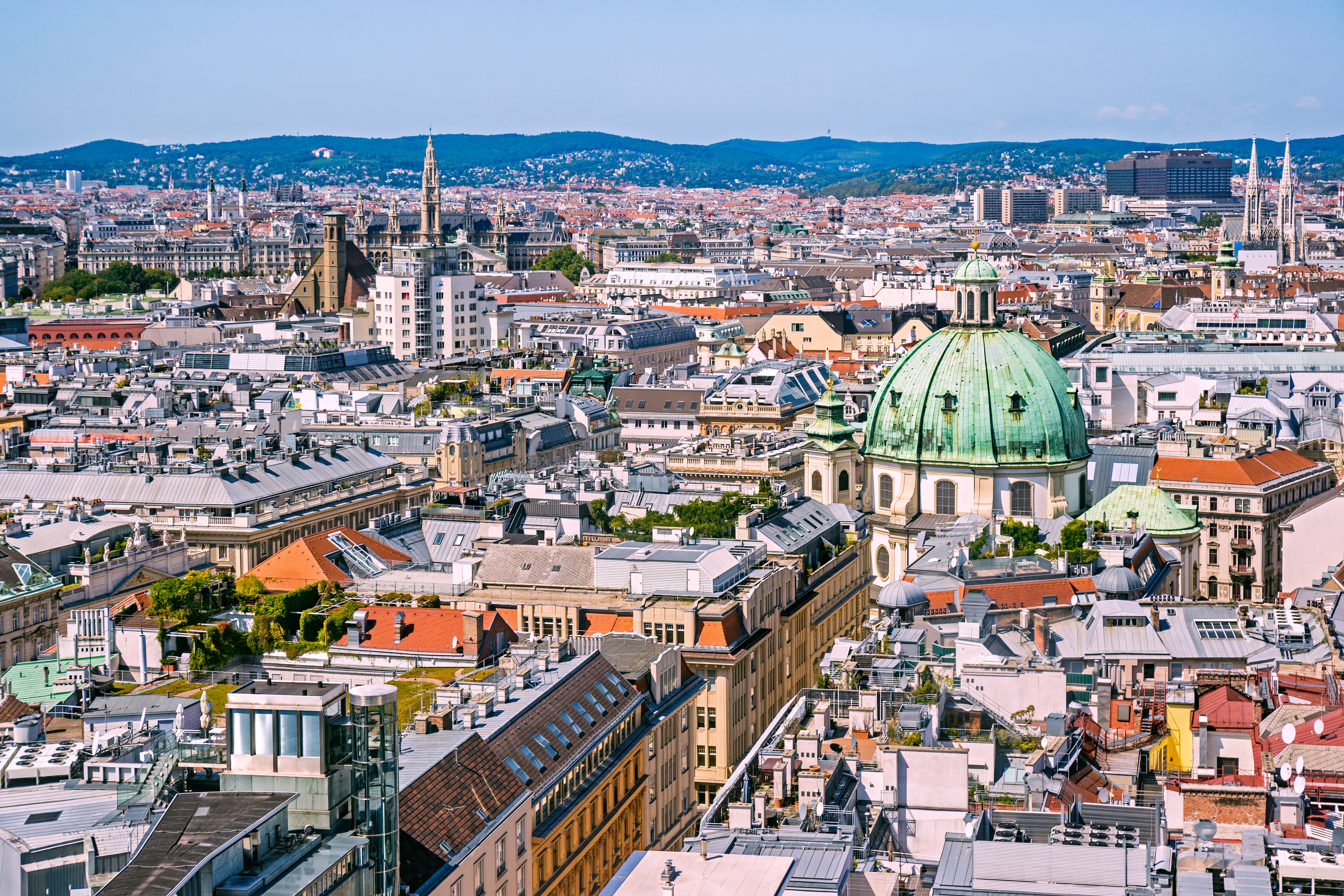 Foto: Die Wiener Stadt von oben