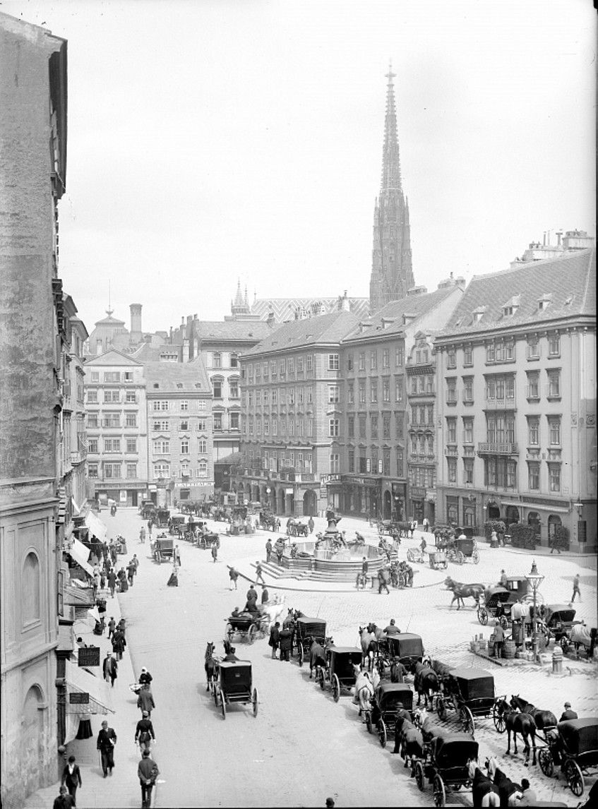 Foto vom Hohen Markt früher