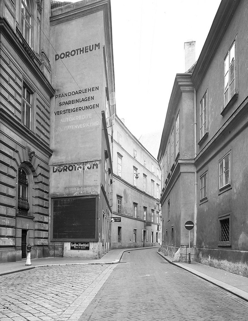 Foto: Foto der Dorotheergasse früher