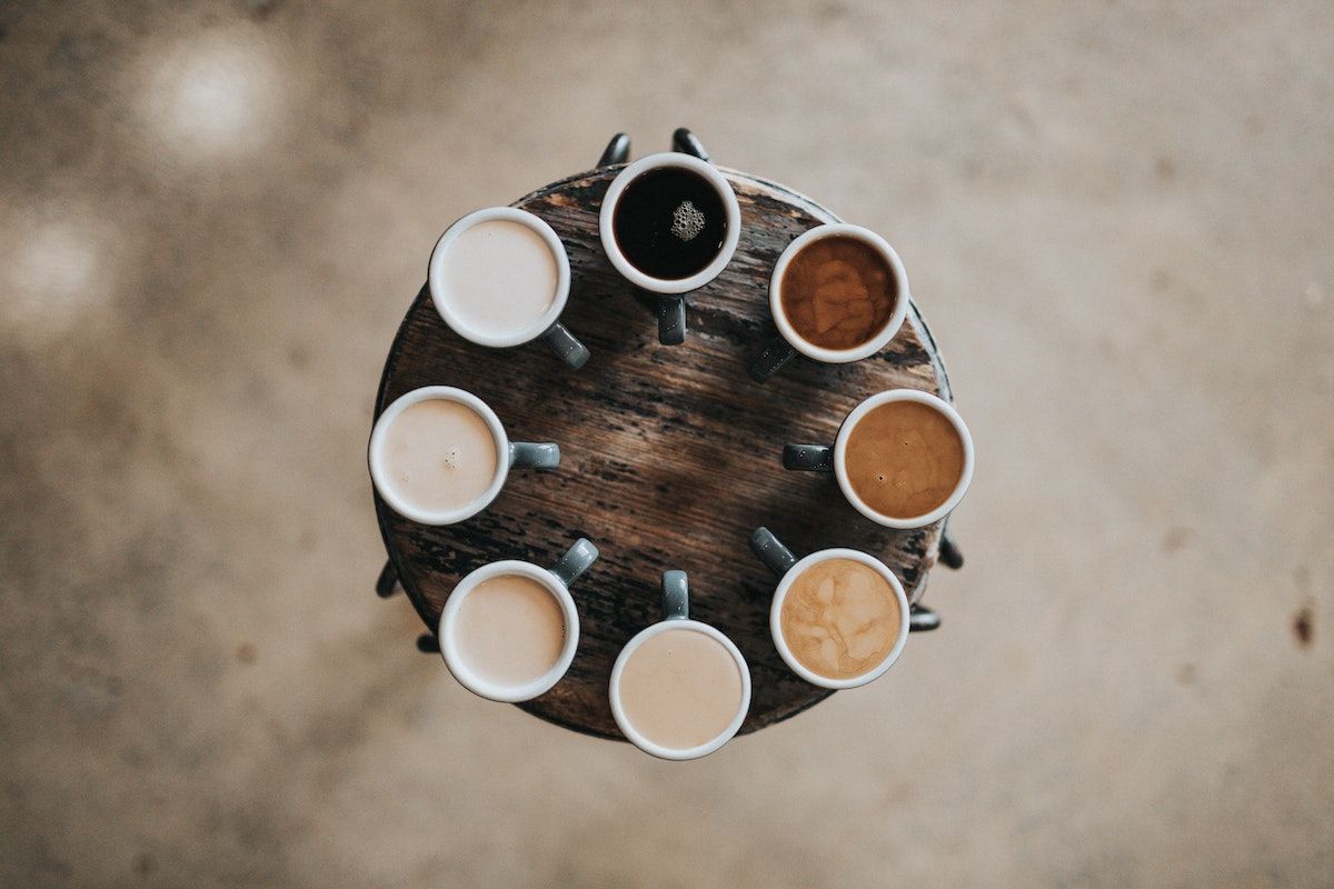 Foto: Verschiedene Tassen Kaffee