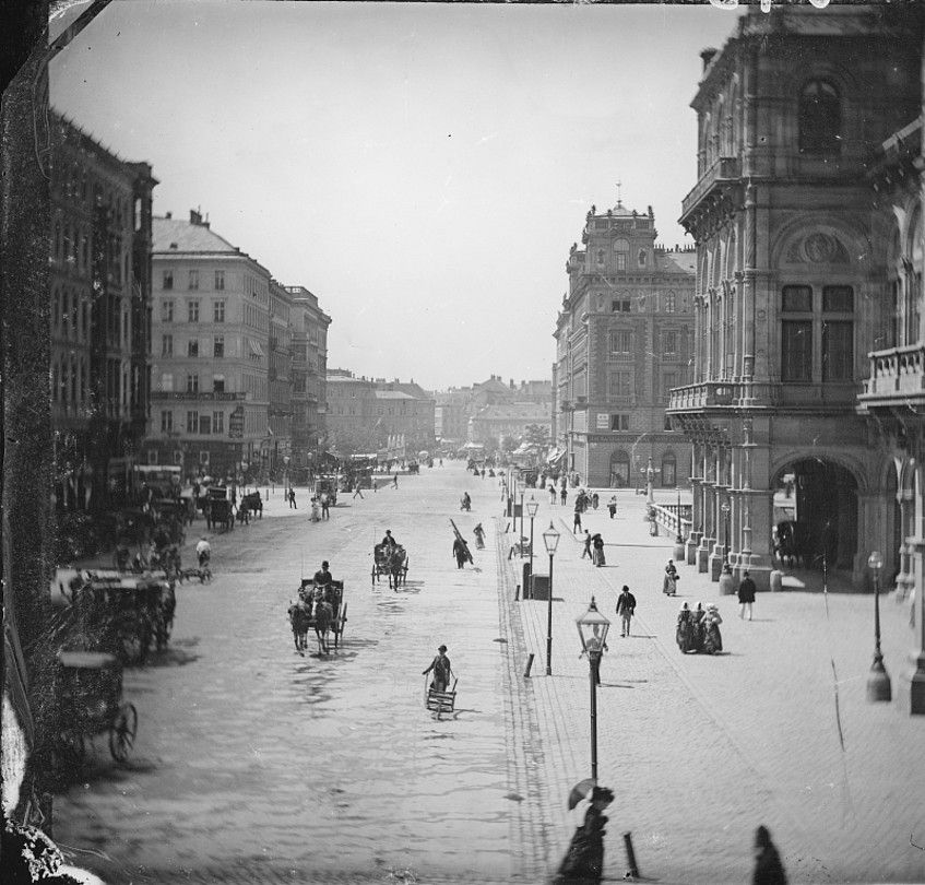 Bild der Kärntner Straße im Jahr 1876