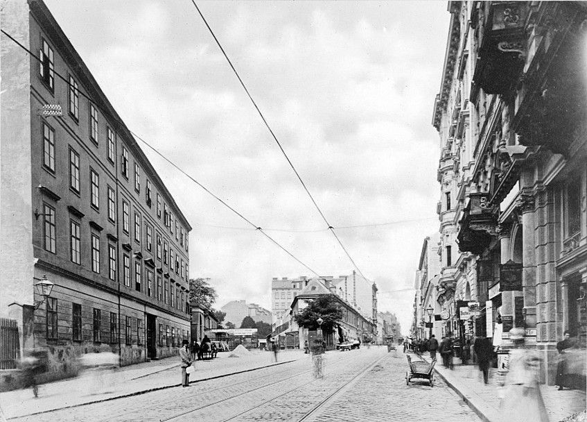 Foto: Kaisertraße/Westbahnstraße früher