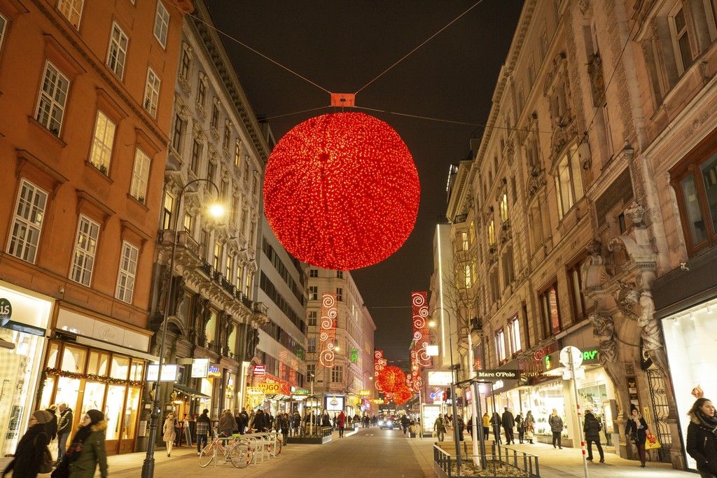 Foto: Weihnachtsbeleuchtung in der Rotenturmstraße
