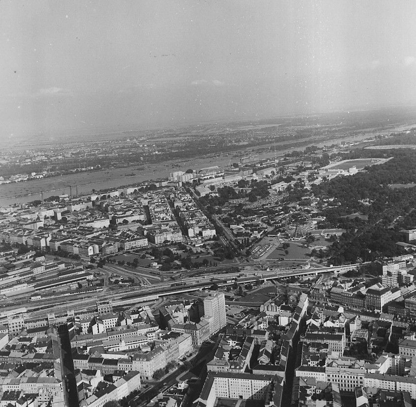 Foto: Luftaufnahme des Stuwerviertels früher