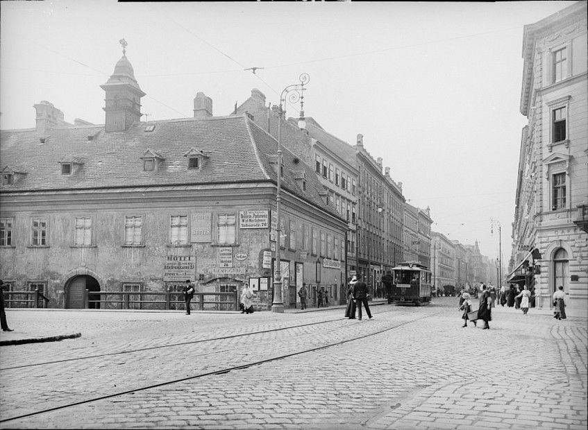 Foto: Bild der Taborstraße früher